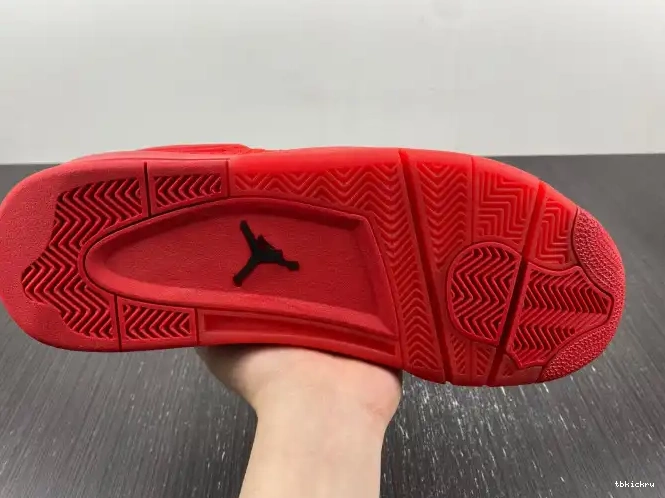 Rep TBkick Red Flyknit Jordan Retro 4 AQ3559-600 0506